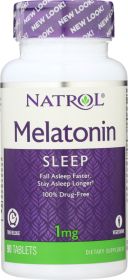 NATROL: Melatonin TR Time Release 1 mg, 90 Tablets