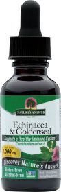 NATURE'S ANSWER: Echinacea & Goldenseal Alcohol-Free 1,000 mg, 1 oz