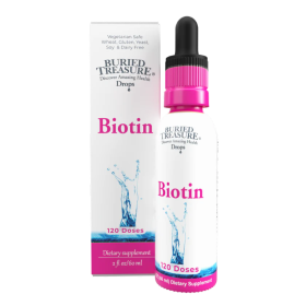 Biotin Drops Liquid Supplement, Supports Hair, Skin & Nails, 120 servings