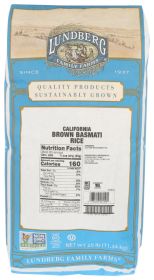 Lundberg Farms Eco-Fr Basmati Brown Rice (1x25lb)