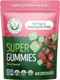 KULI KULI MO: Moringa and Chaga Mushroom Super Gummies Berry Flavor, 60 pc