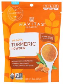 NAVITAS: Turmeric Powder Organic, 8 oz