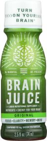 BRAINJUICE: Liquid Nutritional Supplement Energy Shot Alternative Original, 2.5 fl oz