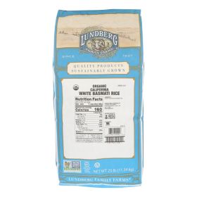 Lundberg Farms Basmati White Rice (1x25lb)