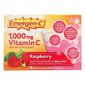 Emergen-C Vitamin C Raspberry Fizzy Drink Mix - 1000 mg