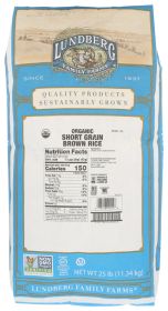 Lundberg Farms Brown Short Rice (1x25lb)