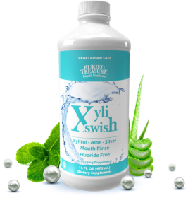 Xyli Swish All Natural Formula Nano Silver, Xylitol & Aloe Mouth Rinse 48 servings