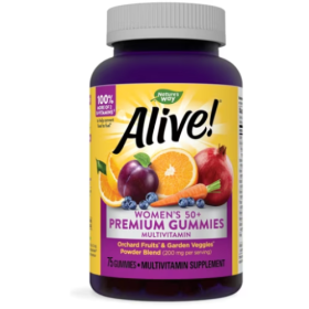 NATURES WAY: Alive Women 50+ Premium Gummies Multivitamin, 75 pc