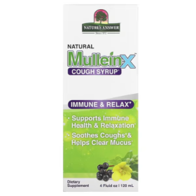 NATURES ANSWER: Mulleinx Immune Relax Cough Syrup, 4 fo