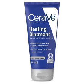 CeraVe Healing Ointment for Face & Body, Protects and Soothes Dry, Cracked, & Chafed Skin (size: 5oz)