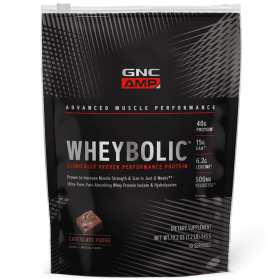 GNC AMP Wheybolic Protein Powder (Flavor: Chocolate Fudge)